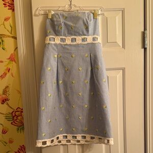 Lilly Pulitzer strapless dress size 0